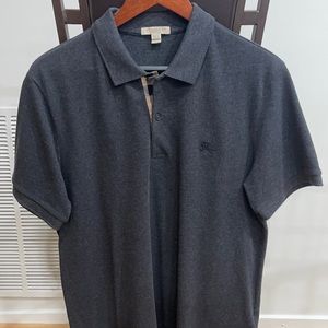 Burberry Dark Gray Polo Shirt